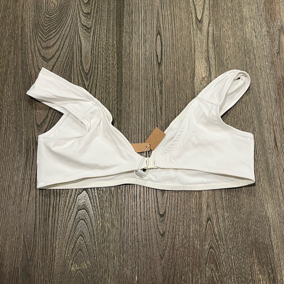 NWOT Skims Sculpting Swim Off Shoulder Top V-Wired Plunge Neckline Marble Sz 3X - Picture 3 of 6